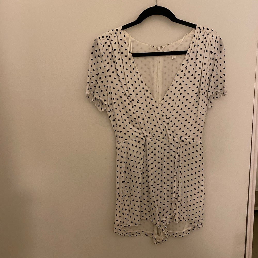 Small polka dot romper
